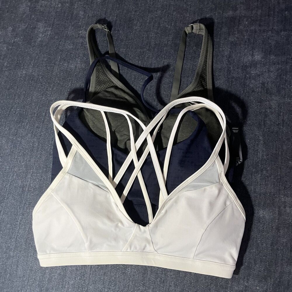 Vuori AllTheFeel Gymshark Vital Lululemon Ease to Breathe Sports Bra Lot of 3